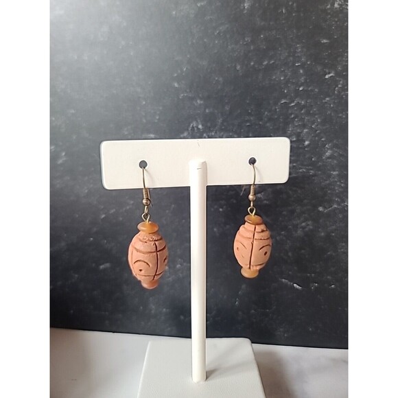 Dangling Beaded Pierced Earrings Vintage - Picture 6 of 10